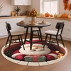 image:imageCustom Round Christmas Area Rug Personalized Christmas Round Carpet Cozy 3D Effect Printed Outdoor Indoor Decor Area Rug NonSlip Rug for Living Room Bedroom Dining Room Decor D22D5