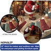 image:imageCustom Round Christmas Area Rug Personalized Christmas Round Carpet Cozy 3D Effect Printed Outdoor Indoor Decor Area Rug NonSlip Rug for Living Room Bedroom Dining Room Decor D22D13