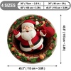 image:imageCustom Round Christmas Area Rug Personalized Christmas Round Carpet Cozy 3D Effect Printed Outdoor Indoor Decor Area Rug NonSlip Rug for Living Room Bedroom Dining Room Decor D22D10