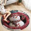 image:imageCustom Round Christmas Area Rug Personalized Christmas Round Carpet Cozy 3D Effect Printed Outdoor Indoor Decor Area Rug NonSlip Rug for Living Room Bedroom Dining Room Decor D22D7