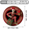image:imageCustom Round Christmas Area Rug Personalized Christmas Round Carpet Cozy 3D Effect Printed Outdoor Indoor Decor Area Rug NonSlip Rug for Living Room Bedroom Dining Room Decor D22D21