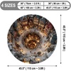 image:imageCustom Round Christmas Area Rug Personalized Christmas Round Carpet Cozy 3D Effect Printed Outdoor Indoor Decor Area Rug NonSlip Rug for Living Room Bedroom Dining Room Decor D22D4