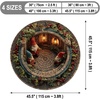 image:imageCustom Round Christmas Area Rug Personalized Christmas Round Carpet Cozy 3D Effect Printed Outdoor Indoor Decor Area Rug NonSlip Rug for Living Room Bedroom Dining Room Decor D22D1