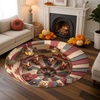 image:imageCustom Round Christmas Area Rug Personalized Christmas Round Carpet Cozy 3D Effect Printed Outdoor Indoor Decor Area Rug NonSlip Rug for Living Room Bedroom Dining Room Decor D22D22