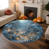 image:imageCustom Round Christmas Area Rug Personalized Christmas Round Carpet Cozy 3D Effect Printed Outdoor Indoor Decor Area Rug NonSlip Rug for Living Room Bedroom Dining Room Decor D22D12