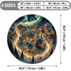 image:imageCustom Round Christmas Area Rug Personalized Christmas Round Carpet Cozy 3D Effect Printed Outdoor Indoor Decor Area Rug NonSlip Rug for Living Room Bedroom Dining Room Decor D22D18