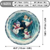 image:imageCustom Round Christmas Area Rug Personalized Christmas Round Carpet Cozy 3D Effect Printed Outdoor Indoor Decor Area Rug NonSlip Rug for Living Room Bedroom Dining Room Decor D22D3
