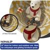 image:imageCustom Round Christmas Area Rug Personalized Christmas Round Carpet Cozy 3D Effect Printed Outdoor Indoor Decor Area Rug NonSlip Rug for Living Room Bedroom Dining Room Decor D22D20