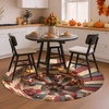 image:imageCustom Round Christmas Area Rug Personalized Christmas Round Carpet Cozy 3D Effect Printed Outdoor Indoor Decor Area Rug NonSlip Rug for Living Room Bedroom Dining Room Decor D22D22