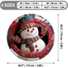 image:imageCustom Round Christmas Area Rug Personalized Christmas Round Carpet Cozy 3D Effect Printed Outdoor Indoor Decor Area Rug NonSlip Rug for Living Room Bedroom Dining Room Decor D22D7