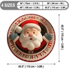 image:imageCustom Round Christmas Area Rug Personalized Christmas Round Carpet Cozy 3D Effect Printed Outdoor Indoor Decor Area Rug NonSlip Rug for Living Room Bedroom Dining Room Decor D22D16