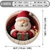 image:imageCustom Round Christmas Area Rug Personalized Christmas Round Carpet Cozy 3D Effect Printed Outdoor Indoor Decor Area Rug NonSlip Rug for Living Room Bedroom Dining Room Decor D22D5