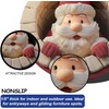 image:imageCustom Round Christmas Area Rug Personalized Christmas Round Carpet Cozy 3D Effect Printed Outdoor Indoor Decor Area Rug NonSlip Rug for Living Room Bedroom Dining Room Decor D22D6