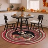 image:imageCustom Round Christmas Area Rug Personalized Christmas Round Carpet Cozy 3D Effect Printed Outdoor Indoor Decor Area Rug NonSlip Rug for Living Room Bedroom Dining Room Decor D22D17