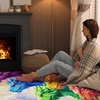 image:imageCustomized Dragon Rug Fire and Ice Beautiful Contrast Dragon Themed Area Rug Animal Washable Throw Rug for Bedroom Living Room Kids Room Entryway NonSlip Bath MatDragon Lovers DRAGON13Dragon17