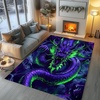 image:imageCustomized Dragon Rug Fire and Ice Beautiful Contrast Dragon Themed Area Rug Animal Washable Throw Rug for Bedroom Living Room Kids Room Entryway NonSlip Bath MatDragon Lovers DRAGON13Dragon13
