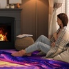 image:imageCustomized Dragon Rug Fire and Ice Beautiful Contrast Dragon Themed Area Rug Animal Washable Throw Rug for Bedroom Living Room Kids Room Entryway NonSlip Bath MatDragon Lovers DRAGON13Dragon07