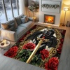 image:imageCustomized Dragon Rug Fire and Ice Beautiful Contrast Dragon Themed Area Rug Animal Washable Throw Rug for Bedroom Living Room Kids Room Entryway NonSlip Bath MatDragon Lovers DRAGON13Dragon11
