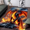 image:imageCustomized Dragon Rug Fire and Ice Beautiful Contrast Dragon Themed Area Rug Animal Washable Throw Rug for Bedroom Living Room Kids Room Entryway NonSlip Bath MatDragon Lovers DRAGON13Dragon14
