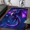 image:imageCustomized Dragon Rug Fire and Ice Beautiful Contrast Dragon Themed Area Rug Animal Washable Throw Rug for Bedroom Living Room Kids Room Entryway NonSlip Bath MatDragon Lovers DRAGON13Dragon20