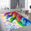 image:imageCustomized Dragon Rug Fire and Ice Beautiful Contrast Dragon Themed Area Rug Animal Washable Throw Rug for Bedroom Living Room Kids Room Entryway NonSlip Bath MatDragon Lovers DRAGON13Dragon17