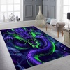 image:imageCustomized Dragon Rug Fire and Ice Beautiful Contrast Dragon Themed Area Rug Animal Washable Throw Rug for Bedroom Living Room Kids Room Entryway NonSlip Bath MatDragon Lovers DRAGON13Dragon13