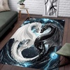 image:imageCustomized Dragon Rug Fire and Ice Beautiful Contrast Dragon Themed Area Rug Animal Washable Throw Rug for Bedroom Living Room Kids Room Entryway NonSlip Bath MatDragon Lovers DRAGON13Dragon08