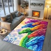 image:imageCustomized Dragon Rug Fire and Ice Beautiful Contrast Dragon Themed Area Rug Animal Washable Throw Rug for Bedroom Living Room Kids Room Entryway NonSlip Bath MatDragon Lovers DRAGON13Dragon17