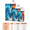 image:imageCustomized Dragon Rug Fire and Ice Beautiful Contrast Dragon Themed Area Rug Animal Washable Throw Rug for Bedroom Living Room Kids Room Entryway NonSlip Bath MatDragon Lovers DRAGON13Dragon01