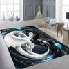 image:imageCustomized Dragon Rug Fire and Ice Beautiful Contrast Dragon Themed Area Rug Animal Washable Throw Rug for Bedroom Living Room Kids Room Entryway NonSlip Bath MatDragon Lovers DRAGON13Dragon08