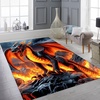 image:imageCustomized Dragon Rug Fire and Ice Beautiful Contrast Dragon Themed Area Rug Animal Washable Throw Rug for Bedroom Living Room Kids Room Entryway NonSlip Bath MatDragon Lovers DRAGON13Dragon14
