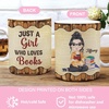 image:imagePersonalized Books Lover Mug 11oz 15 oz Ceramic Coffee Cup Just A Girl Who Loves Reading Books Design Gift for Women Readers Christmas Book LoverBOOKRETRO