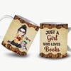 image:imagePersonalized Books Lover Mug 11oz 15 oz Ceramic Coffee Cup Just A Girl Who Loves Reading Books Design Gift for Women Readers Christmas Book LoverBOOKRETRO