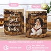 image:imagePersonalized Books Lover Mug 11oz 15 oz Ceramic Coffee Cup Just A Girl Who Loves Reading Books Design Gift for Women Readers Christmas Book LoverBookCartoon