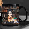 image:imagePersonalized Books Lover Mug 11oz 15 oz Ceramic Coffee Cup Just A Girl Who Loves Reading Books Design Gift for Women Readers Christmas Book LoverJUST A GIRL