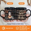 image:imagePersonalized Books Lover Mug 11oz 15 oz Ceramic Coffee Cup Just A Girl Who Loves Reading Books Design Gift for Women Readers Christmas Book LoverJUST A GIRL