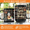 image:imagePersonalized Books Lover Mug 11oz 15 oz Ceramic Coffee Cup Just A Girl Who Loves Reading Books Design Gift for Women Readers Christmas Book LoverJUST A GIRL