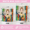 image:imagePersonalized Books Lover Mug 11oz 15 oz Ceramic Coffee Cup Just A Girl Who Loves Reading Books Design Gift for Women Readers Christmas Book LoverRetro Book