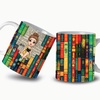 image:imagePersonalized Books Lover Mug 11oz 15 oz Ceramic Coffee Cup Just A Girl Who Loves Reading Books Design Gift for Women Readers Christmas Book LoverRetro Book