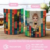 image:imagePersonalized Books Lover Mug 11oz 15 oz Ceramic Coffee Cup Just A Girl Who Loves Reading Books Design Gift for Women Readers Christmas Book LoverRetro Book