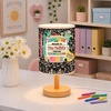 image:imagePersonalized Classrooom Lamp with Name Composition Notebook Fabric Table Lamp with Wood Base Back To School Decor End of The Year Gifts for Teachers Girls Boys Classroom Living Room Im So GladNOTE03