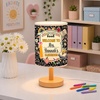 image:imagePersonalized Classrooom Lamp with Name Composition Notebook Fabric Table Lamp with Wood Base Back To School Decor End of The Year Gifts for Teachers Girls Boys Classroom Living Room Im So GladNOTE09