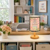 image:imagePersonalized Classrooom Lamp with Name Composition Notebook Fabric Table Lamp with Wood Base Back To School Decor End of The Year Gifts for Teachers Girls Boys Classroom Living Room Im So GladNOTE12
