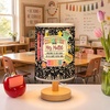 image:imagePersonalized Classrooom Lamp with Name Composition Notebook Fabric Table Lamp with Wood Base Back To School Decor End of The Year Gifts for Teachers Girls Boys Classroom Living Room Im So GladNOTE01