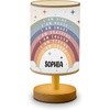 image:imagePersonalized Classrooom Lamp with Name Composition Notebook Fabric Table Lamp with Wood Base Back To School Decor End of The Year Gifts for Teachers Girls Boys Classroom Living Room Im So GladRainbow