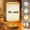 image:imagePersonalized Classrooom Lamp with Name Composition Notebook Fabric Table Lamp with Wood Base Back To School Decor End of The Year Gifts for Teachers Girls Boys Classroom Living Room Im So GladPaper