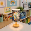 image:imagePersonalized Classrooom Lamp with Name Composition Notebook Fabric Table Lamp with Wood Base Back To School Decor End of The Year Gifts for Teachers Girls Boys Classroom Living Room Im So GladNOTE10