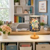 image:imagePersonalized Classrooom Lamp with Name Composition Notebook Fabric Table Lamp with Wood Base Back To School Decor End of The Year Gifts for Teachers Girls Boys Classroom Living Room Im So GladNOTE10