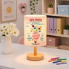 image:imagePersonalized Classrooom Lamp with Name Composition Notebook Fabric Table Lamp with Wood Base Back To School Decor End of The Year Gifts for Teachers Girls Boys Classroom Living Room Im So GladNOTE11