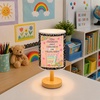 image:imagePersonalized Classrooom Lamp with Name Composition Notebook Fabric Table Lamp with Wood Base Back To School Decor End of The Year Gifts for Teachers Girls Boys Classroom Living Room Im So GladNOTE12
